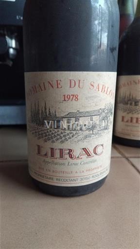 Rhône Valley Lirac Domaine Sablon 1978