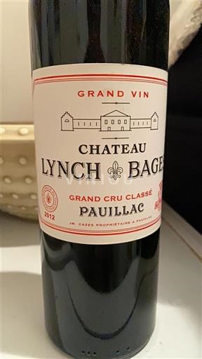 Bordeaux Pauillac Grand Cru Lynchbages 2012