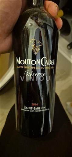 Bordeaux Saint-Émilion Mouton Cadet Réserve 2016