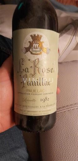 Bordéus Pauillac La Rose Pauillac 1982