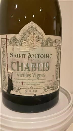 Burgundija Chablis Domaine Saintantoine Vieilles Vignes 2013