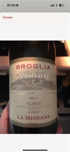 Piemonte Gavi DOCG Broglia La Meirana 2015