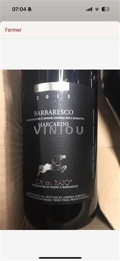 Piamonte Barbaresco DOCG Ca' Del Baio Marcarini 2013