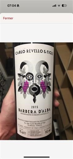 Piedmont Barbera d'Alba DOCG Carlo Revello E Figli Barbera d'Alba 2015