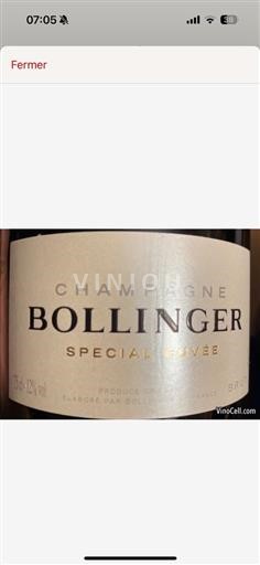 Champagne (blank) Champagne Bollinger (blank) Senza annata