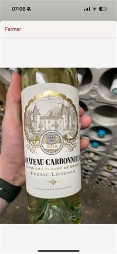 Bordeaux Pessac-Léognan (blank) Château Carbonnieux (blank) 2018