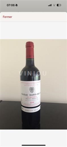 Burdeos Haut-Médoc Cru Bourgeois Château Dasvinbelair (blank) 2006