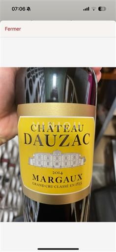 Bordeaux Margaux (blank) Château Dauzac Château Dauzac 2014