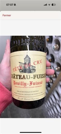 Burgundy Pouilly-Fuissé (blank) Château Fuissé Tete De Cru 2015