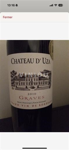 Burdeos Graves AOP / AOC Château Uza (blank) 2010