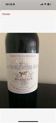 Bordeaux (blank) Château La Croix Cheval Blanc (blank) 2009