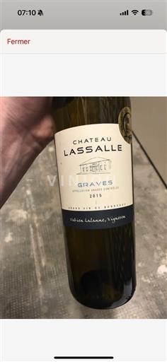 Bordeaux Graves (blank) Château Lassalle (blank) 2016