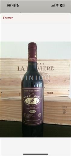Bordeaux Blaye-côtes-de-bordeaux AOP / AOC Château Siffle Merle (blank) 2004