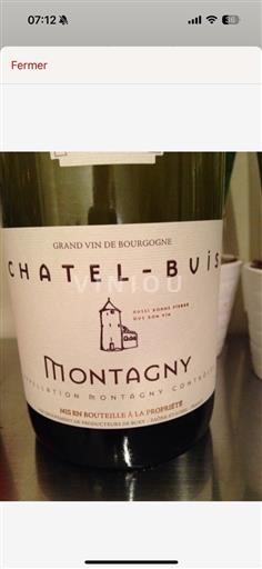 Borgonha Montagny AOP / AOC Chatelbuis Chatel-Buis 2011