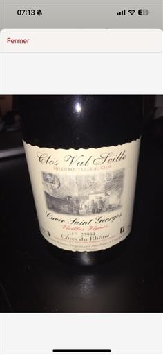 Rhônetal Côtes du Rhône (blank) Clos Val De Seilles Saint Georges - Vielles Vignes 2013
