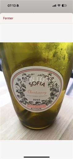 California AVA Coppola Sofia Chardonnay 2012