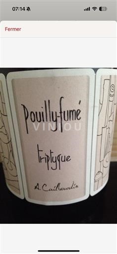 Loirevallei Pouilly-fumé AOP / AOC Domaine A. Cailbourdin Tryptique 2010