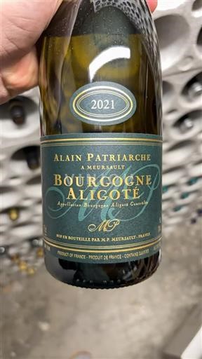 Burgundy Bourgogne Aligoté AOP / AOC Domaine Alain Patriarche Bourgogne Aligoté 2021