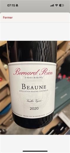 Burgund Beaune (blank) Armelle Et Bernard Rion Vieilles Vignes 2020