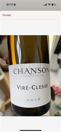 Borgogna Viré-clessé AOP / AOC Chanson Viré-Clessé 2014