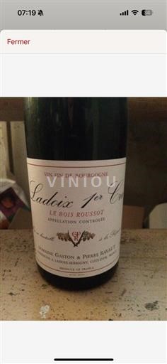 Borgoña Ladoix 1er Cru Domaine Gaston Et Pierre Rouvau Ladoix 1er Cru Le Bois Roussot 2006
