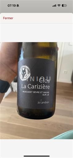 Loire Valley Muscadet Sèvre et Maine (blank) Jo Landron Muscadet Le Clos la Cariziere 2022