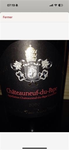 Rhône Valley Châteauneuf-du-Pape AOP / AOC Domaine La Tour Saint Michel La Tour Du Lion 2007