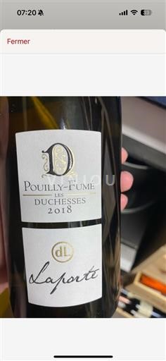 Údolí Loiry Pouilly-fumé AOP / AOC Domaine La Porte Les Duchesses 2018