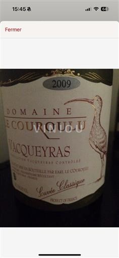Vallée du Rhône Vacqueyras AOP / AOC Domaine Le Couroulu (blank) 2011