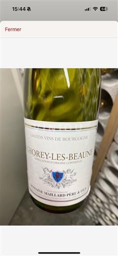 Bourgondië Chorey-lès-Beaune AOP / AOC Domaine Maillard Chorey-les-Beaune 2018