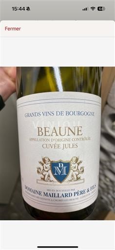 Bourgondië Beaune (blank) Domaine Maillard Jules 2018