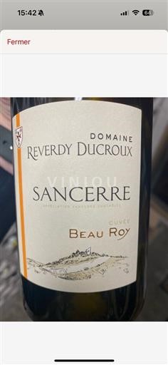 Vallée de la Loire Sancerre (blank) Domaine Reverdyducroux Beau Roy 2020