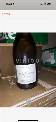 Burgundi Saint-Véran (blank) Domaine Frantz Chagnoleau Saint Véran 2020