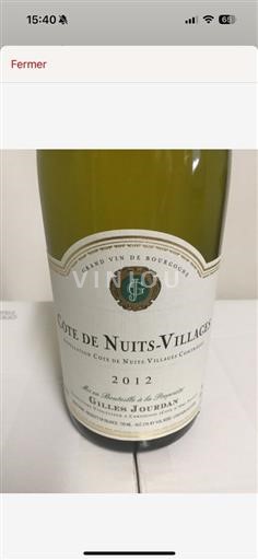 Borgonha Côte de Nuits Villages (blank) Gilles Jourdan Cotes De Nuits-Villages 2012
