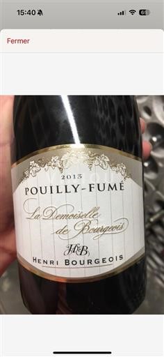 Valle del Loira Pouilly-fumé AOP / AOC Domaine Henri Bourgeois La Demoiselle de Bourgeois 2013