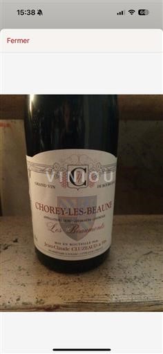 Bourgogne Chorey-lès-beaune AOP / AOC Jean Claude Cluzeaud Chorey-les-Beaune Les Beaumonts 2010