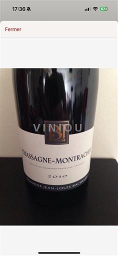 Bourgogne Chassagne-Montrachet AOP / AOC Jean Louis Bachelet Chassagne-Montrachet 2010