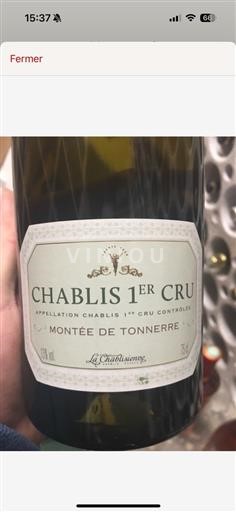 Borgoña Chablis Premier Cru 1er Cru La Chablisienne Montée de Tonnerre 2013