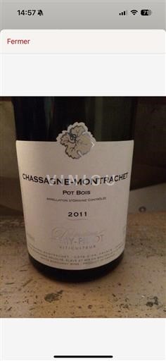 Bourgogne Chassagne-Montrachet AOP / AOC Domaine Lamypillot Chassagne-Montrachet - Pot Bois 2011