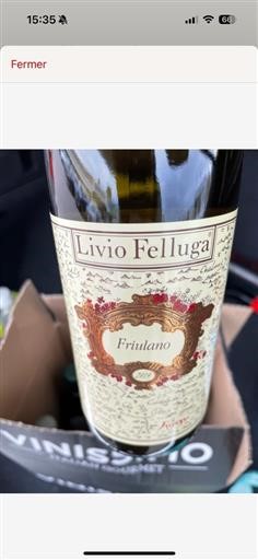 Friuli-Venezia Giulia Friulin itärinteet DOCG Livio Felluga Friulano 2019