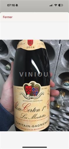 Bourgogne Aloxe-Corton Premier Cru Capitaingagnerot Aloxe-Corton 1er Cru - Les Moutottes 2006