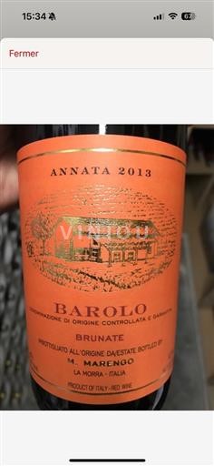Piemonte Barolo DOCG Marengo Barolo Brunate 2013