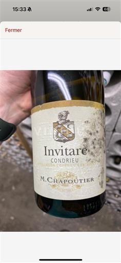 Rhônetal Condrieu AOP / AOC Michel Chapoutier Invitare 2016