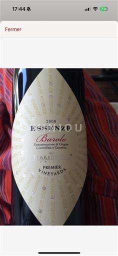 Piemonte Barolo DOCG Terredavino Essenze Essenze Barolo 2008