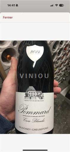Borgogna Pommard (blank) Vaudoiseycreusefond Croix Blanches 2014