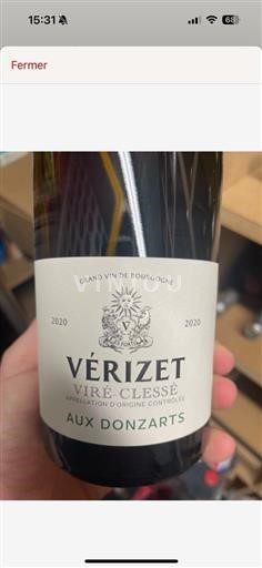 Burgundsko Viré-Clessé AOP / AOC Vérizet Aux Donzarts 2020