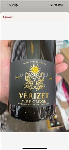 Burgundsko Viré-Clessé AOP / AOC Vérizet D'Or 2019