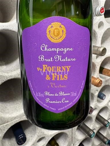 Champaña Champán 1er Cru Veuve Fourny & Fils Brut Nature Sin añada