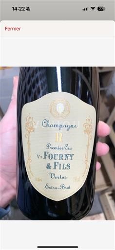 Champaña Champán 1er Cru Veuve Fourny & Fils R Sin añada
