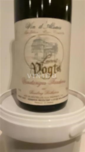 Vin Rouge sec Vendanges Tardives Laurent Vogt 1997 France Alsace AOC